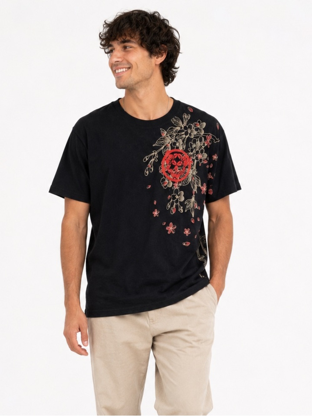 Bullet Noise Men's Graphic T Shirt Size Large Black Short Sleeve